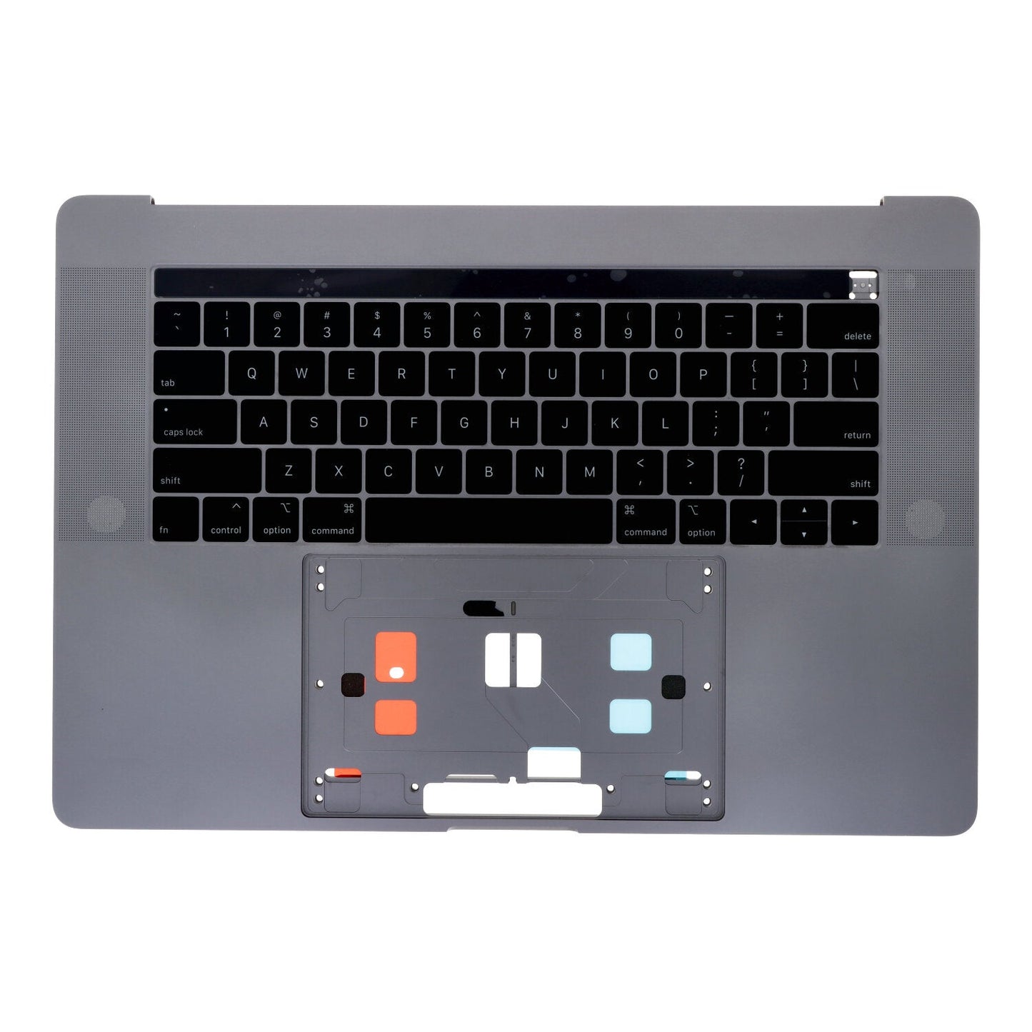 Top Case + Toetsenbord met Touch Bar voor MacBook Pro Retina 15" A1990 USA Versie Grijs Origineel 98% Nieuw