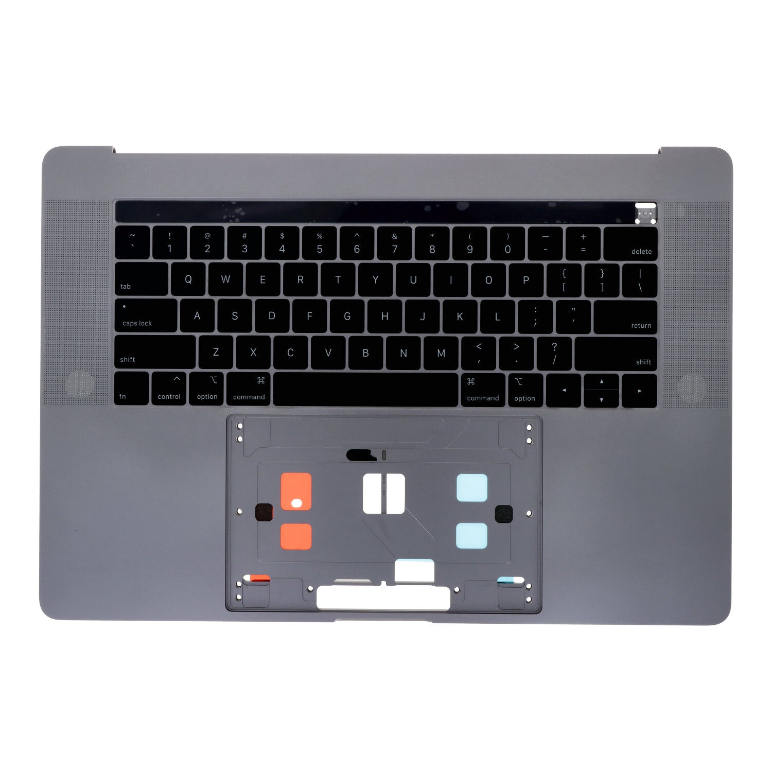 Top Case + Toetsenbord met Touch Bar voor MacBook Pro Retina 15" A1990 USA Versie Grijs Origineel 98% Nieuw