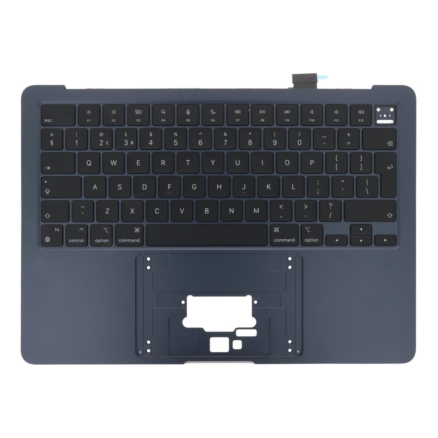 Topcase + Toetsenbord voor Macbook Air 13.3" M2 A2681 UK Versie Midnight Black Origineel