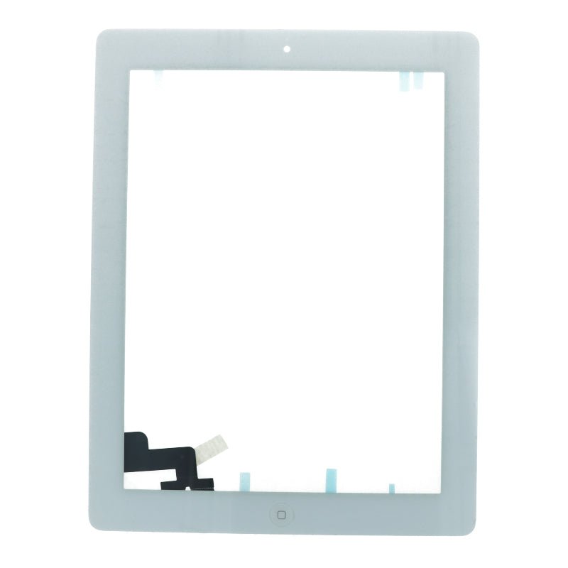 Touchscreen en plaklaag met homeknop flexkabel voor iPad 2 wit OEM