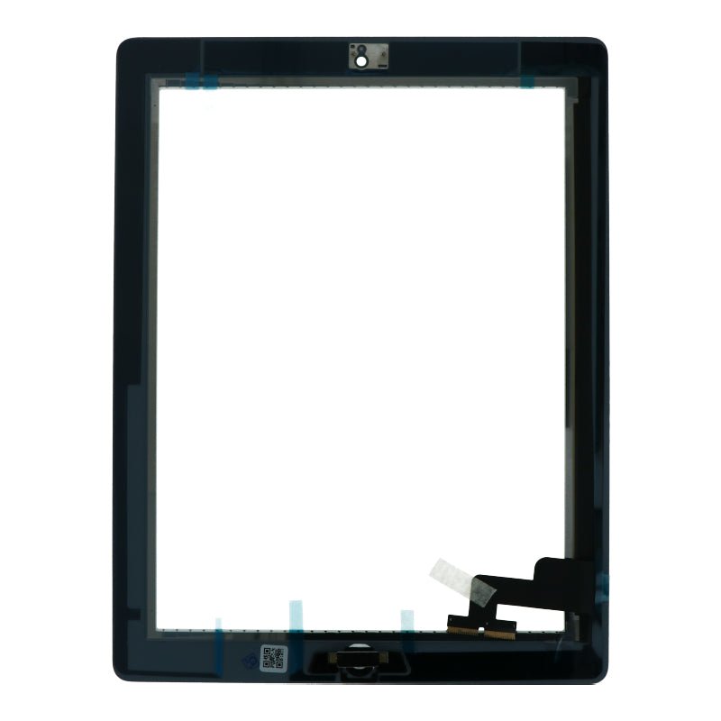 Touchscreen en plaklaag met homeknop flexkabel voor iPad 2 wit OEM