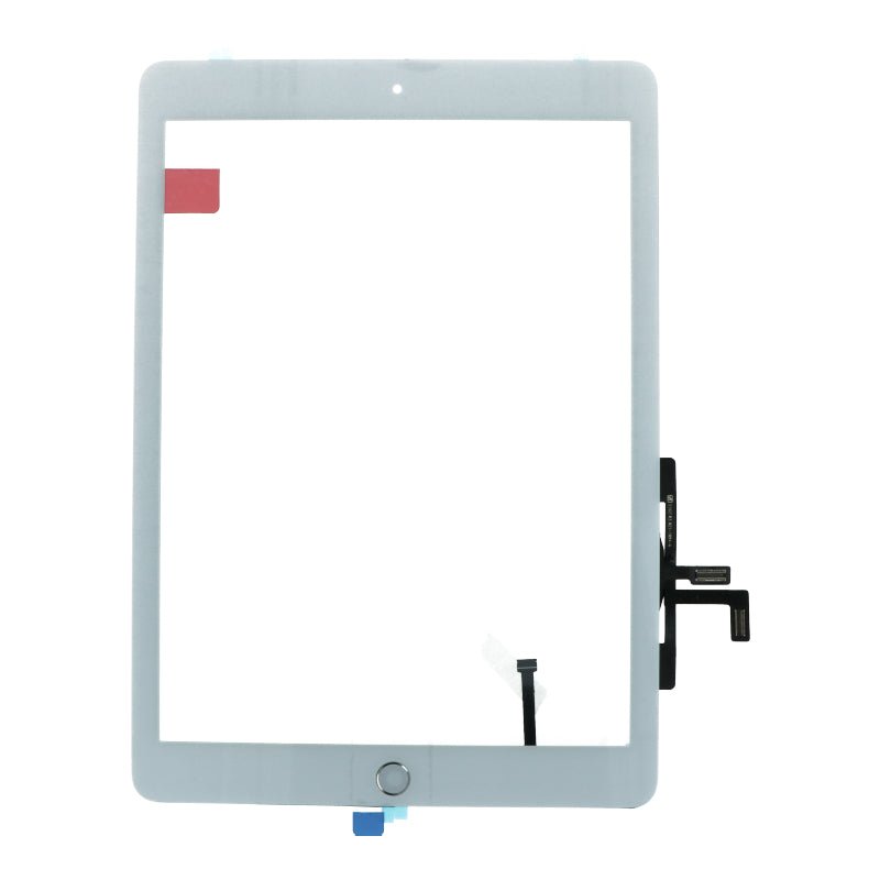 Touchscreen en plaklaag met vingerafdruksensor flexkabel voor iPad 9.7 2017 (iPad 5th) wit OEM