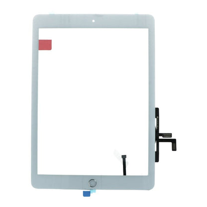 Touchscreen en plaklaag met vingerafdruksensor flexkabel voor iPad 9.7 2017 (iPad 5th) wit OEM