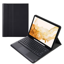 TPU hoes met afneembaar toetsenbord en pennensleuf en touch voor Samsung Galaxy Tab S8+ zwart