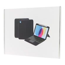 TPU Hoes voor iPad Mini 6 2021 met Afneembaar Toetsenbord, Toetsenbordverlichting, Trackpad en Penvak Zwart