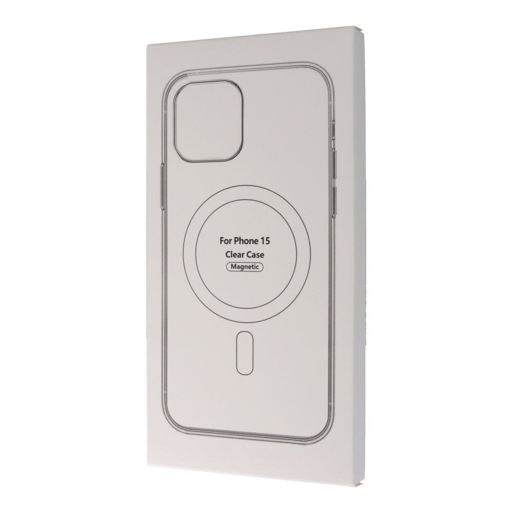 Transparante MagSafe anti - shock TPU hoes voor iPhone 15 met verpakking