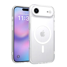 Upgraded camera hole skin feel magnetisch valbestendig hoesje voor iPhone 17 Air transparant