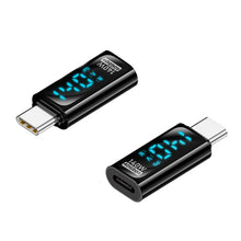 USB - C (Male) naar USB - C (Female) 140W 40Gbps Digital Display Oplader Adapter Zwart