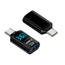 USB (Male) naar USB - C (Female) 36W 10Gbps Digital Display Oplaadadapter Zwart