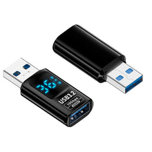 USB (Male) naar USB (Female) 36W 10Gbps Digital Display Oplaadadapter Zwart