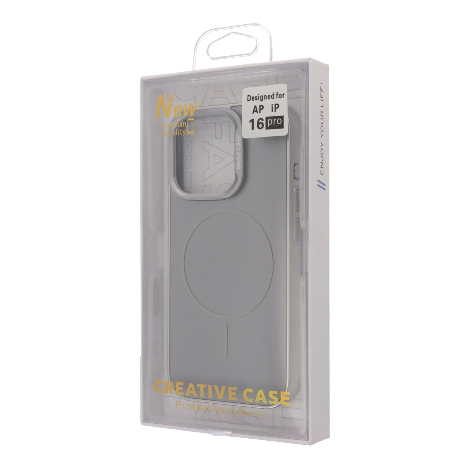 Vloeibare Metaal Look Magneet Hoesje voor iPhone 16 Pro Zilver