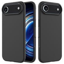 Volkleur vloeibare siliconen hoes zonder logo voor iPhone 17 Air zwart