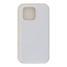 Volle Pure Kleur Siliconen Hoes Zonder Logo voor iPhone 16 Pro Max Wit