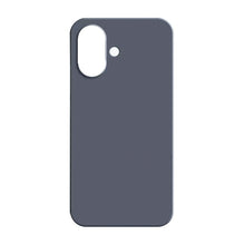Volle pure liquid siliconenhoes zonder logo voor iPhone 16 Plus midnight blue