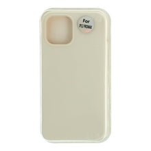 Volledig dekkend vloeibaar siliconen hoesje voor iPhone 12 Pro Max Rock grijs zonder logo
