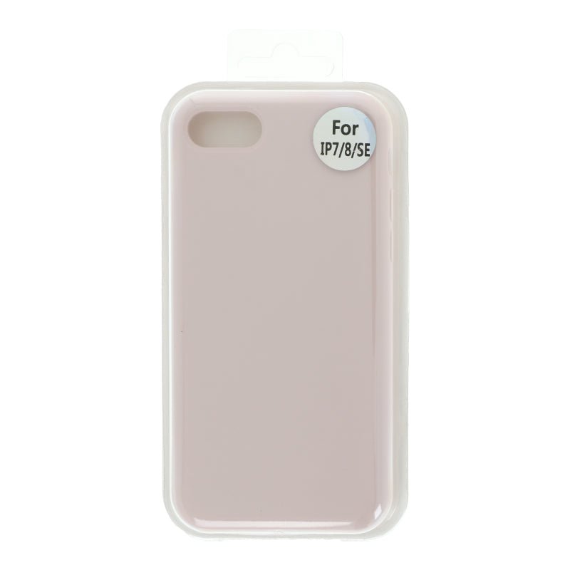 Volledig dekkende siliconen hoes voor iPhone 7/8/SE 2020 roze zonder logo