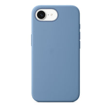 Volledig effen kleur vloeibare siliconen hoes zonder logo voor iPhone 16e sky blue