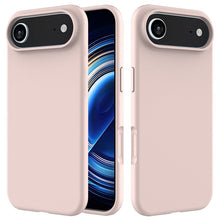 Volledig effen kleur vloeibare siliconen hoesje zonder logo voor iPhone 17 Pro roze