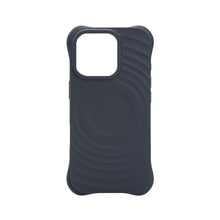 Volledig pure kleur MagSafe liquid silicone ripple hoesje met aangepaste zijtoets gaten voor iPhone 16 zwart