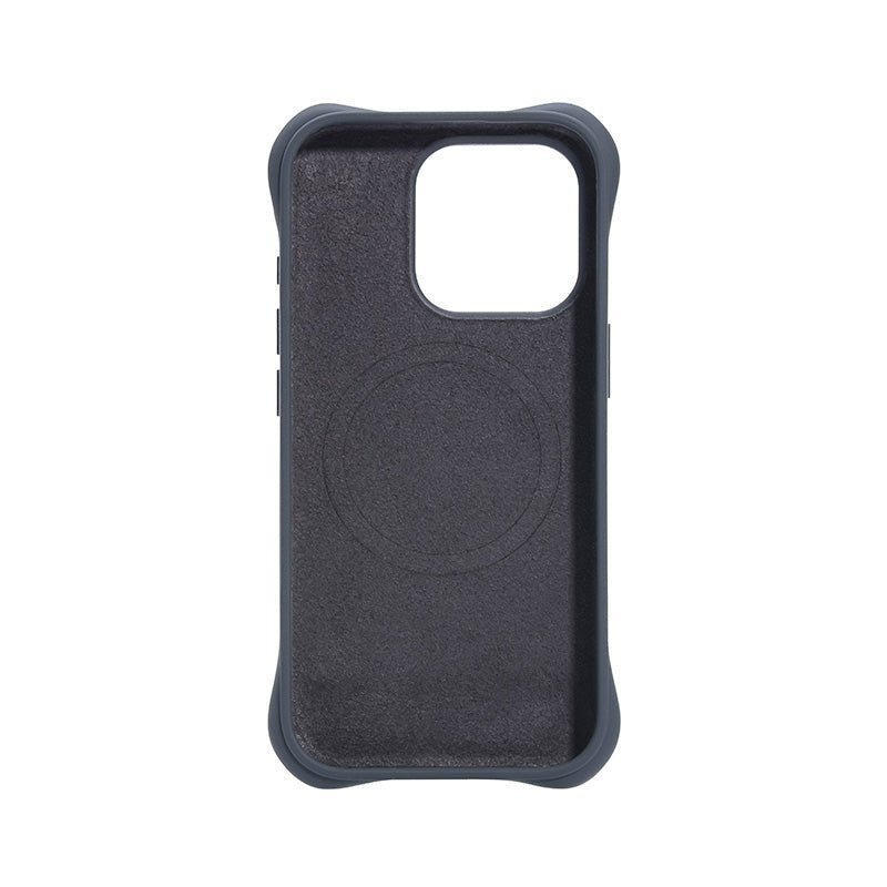 Volledig pure kleur MagSafe liquid silicone ripple hoesje met aangepaste zijtoets gaten voor iPhone 16 zwart