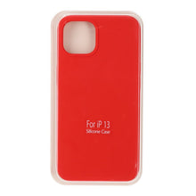 Volledig Pure Kleur Silicone Hoesje Zonder Logo voor iPhone 13 Rood