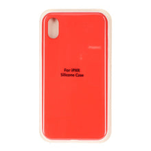 Volledig Pure Kleur Vloeibaar Silicone Hoesje voor iPhone XR Rood