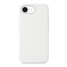 Volledig pure kleur vloeibaar siliconen hoesje zonder logo voor iPhone 16e Wit