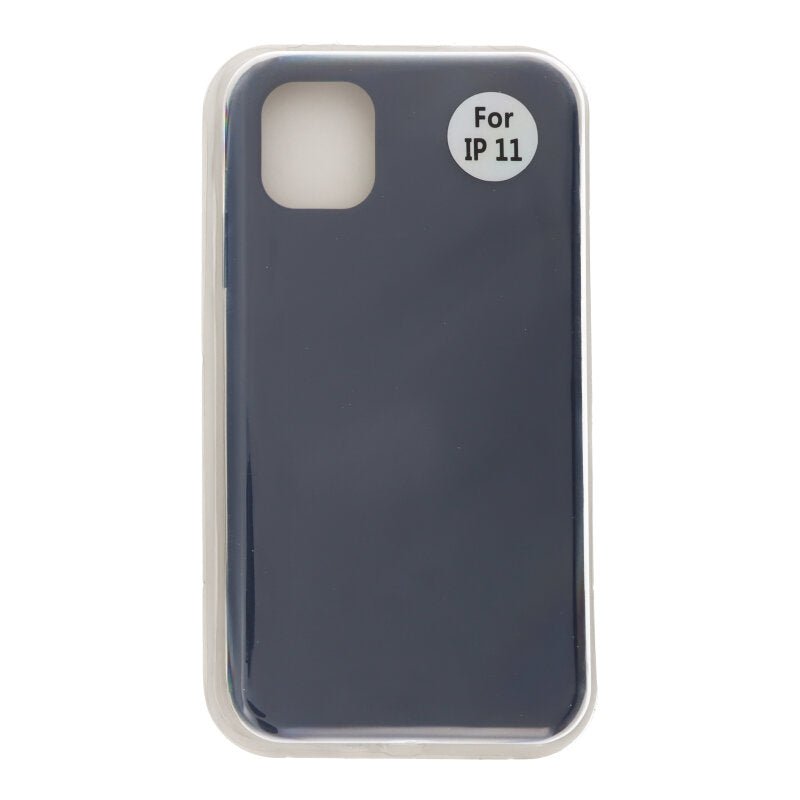Volledig pure kleur vloeibare siliconen hoes zonder logo voor iPhone 11 Midnight Blue - OEM Spares