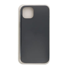Volledig pure kleur vloeibare siliconen hoes zonder logo voor iPhone 16 Pro Max zwart