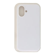 Volledig pure kleur vloeibare siliconen hoes zonder logo voor iPhone 17 wit