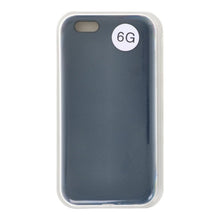 Volledig pure kleur vloeibare siliconen hoes zonder logo voor iPhone 6/6S midnight blue