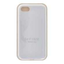 Volledig Pure Kleur Vloeibare Siliconen Hoes Zonder Logo voor iPhone 7/8 Wit