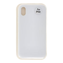 Volledig pure kleur vloeibare siliconen hoesje zonder logo voor iPhone XR wit