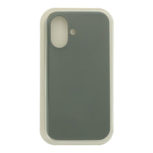 Volledig pure kleuren vloeibare siliconen hoes zonder logo voor iPhone 17 groen