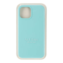 Volledig puur gekleurde siliconen hoes zonder logo voor iPhone 13 Mini Zeeblauw