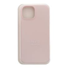 Volledig roze vloeibare siliconen hoes zonder logo voor iPhone 15