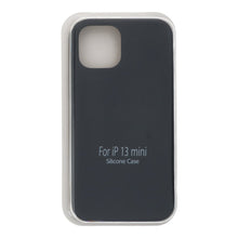 Volledig vloeibaar siliconen hoesje zonder logo voor iPhone 13 Mini Black