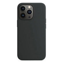Volledig vloeibaar siliconen hoesje zonder logo voor iPhone 13 Mini Black