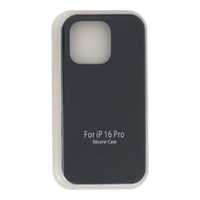 Volledig vloeibaar siliconen hoesje zonder logo voor iPhone 16 Pro zwart - OEM Spares