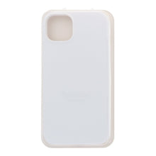 Volledig zuivere kleur liquid siliconen hoes zonder logo voor iPhone 15 Plus wit