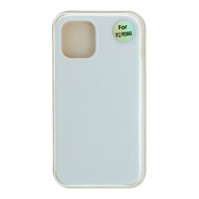 Volledige bedekking vloeibare siliconen hoes voor iPhone 12 Pro Max Wit zonder logo