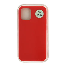 Volledige Dekking Liquid Siliconen Hoes voor iPhone 12 Mini Rood zonder Logo