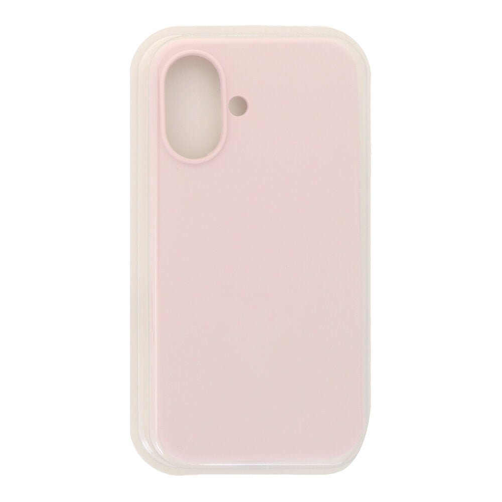 Volledige effen kleur vloeibare siliconen hoes zonder logo voor iPhone 17 roze
