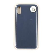 Volledige Pure Kleur Silicone Hoes zonder Logo voor iPhone X/XS Midnight Blue