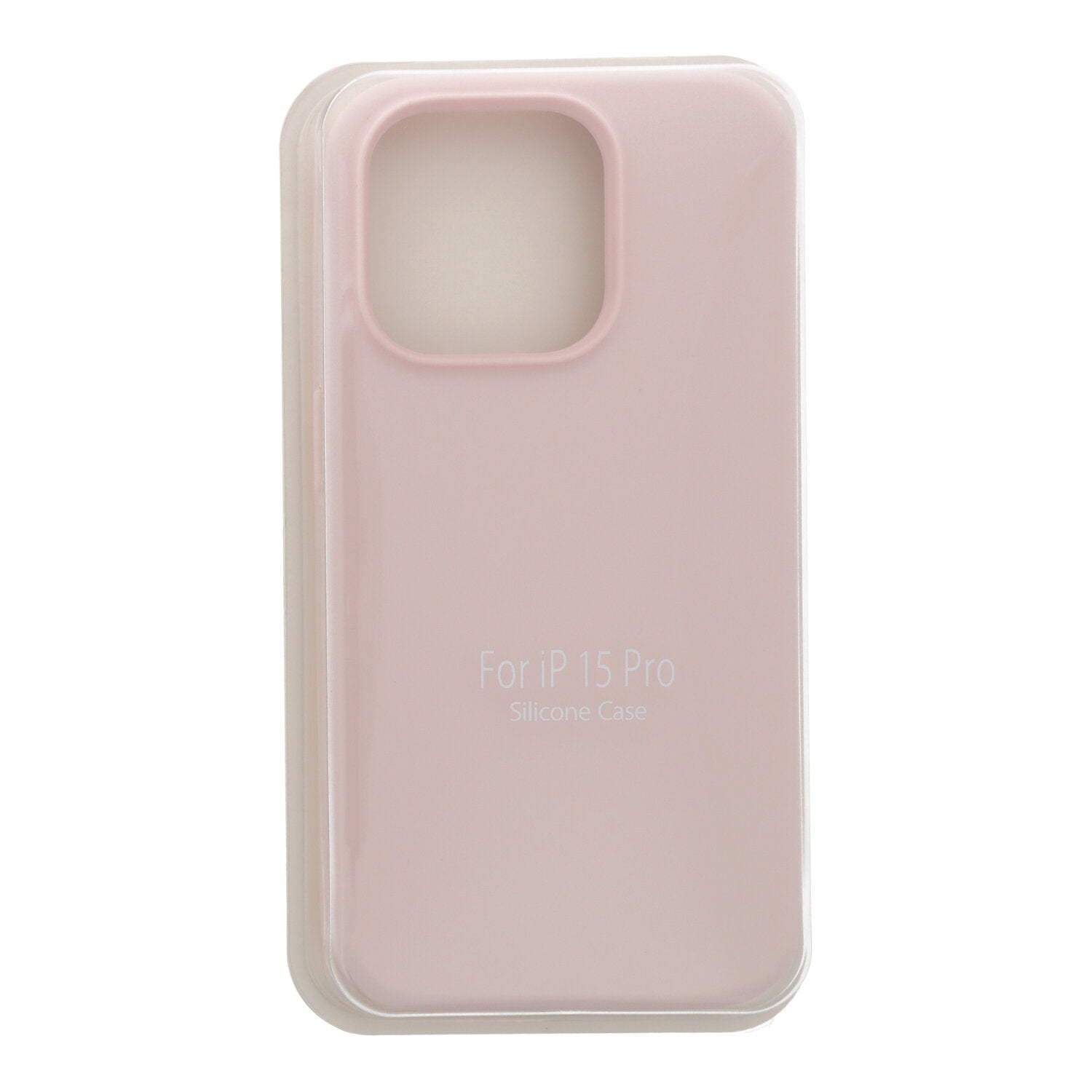 Volledige Pure Kleur Vloeibare Siliconen Hoes Voor iPhone 15 Pro Roze