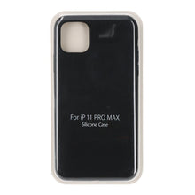 Volledige Pure Kleur Vloeibare Siliconen Hoes Zonder Logo voor iPhone 11 Pro Max Black