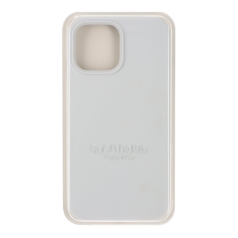 Volledige Pure Kleur Vloeibare Siliconen Hoes Zonder Logo voor iPhone 13 Pro Max Wit