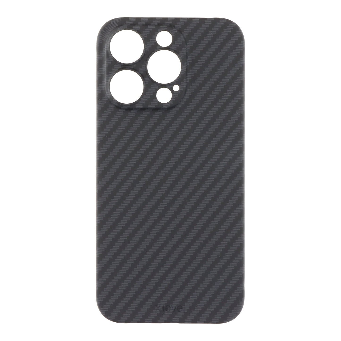 X - level nanofiber magnetische case voor iPhone 15 Pro Max zwart