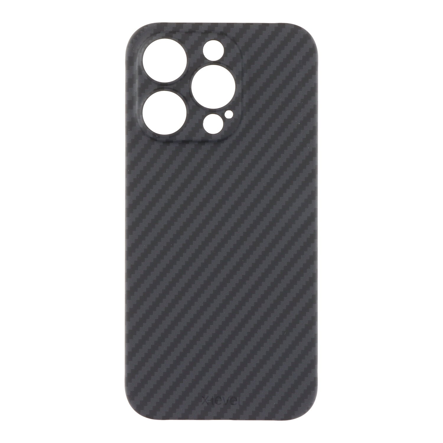 X - level nanofiber magnetische case voor iPhone 15 Pro Max zwart