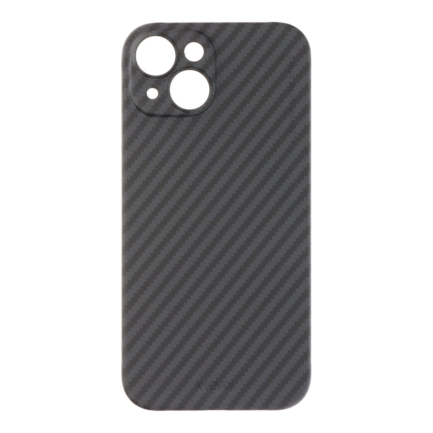 X - level nanofiber magnetische hoes voor iPhone 15 zwart